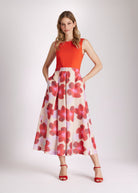 Tailliertes Kleid SUDIBARA im Patch aus Viskosejersey und Taft - FOX'S - Fashion