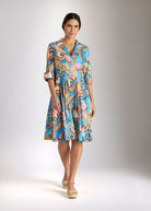 Tailliertes Kleid UDAXI aus Bio - Baumwolle - FOX'S - Fashion