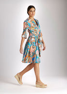 Tailliertes Kleid UDAXI aus Bio - Baumwolle - FOX'S - Fashion