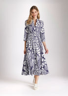 Tailliertes Midi - Kleid UVENTIA aus Bio - Baumwolle - FOX'S - Fashion