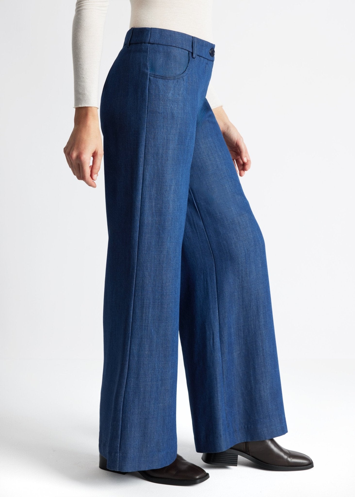Weite Hose NAJEANS aus 100 % Lyocell - FOX'S-Fashion