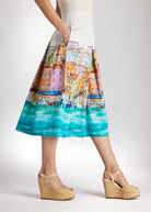 Weiter Rock FIPERO aus Bio - Baumwolle in Wadenlänge - FOX'S - Fashion