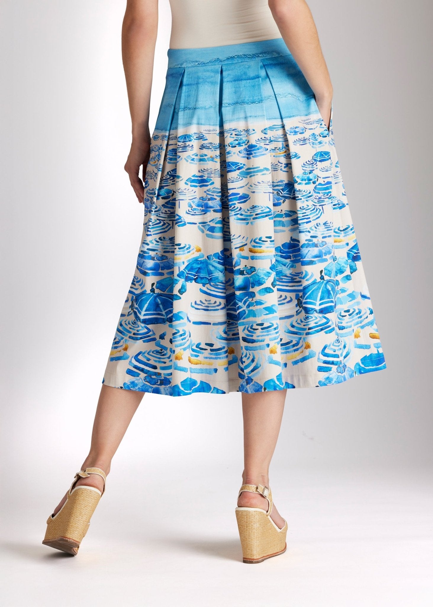 Weiter Rock FIPERO aus Bio - Baumwolle in Wadenlänge - FOX'S - Fashion