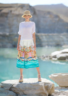 Weiter Rock FIPERO aus Bio - Baumwolle in Wadenlänge - FOX'S - Fashion